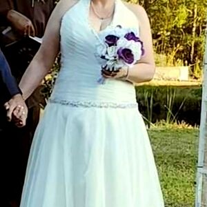 Alfred Angelo Halter Wedding Dress